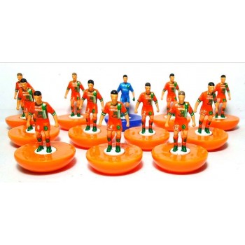 Subbuteo Andrew Table Soccer Avellino 2015-16 away on Classic Hasbro Bases